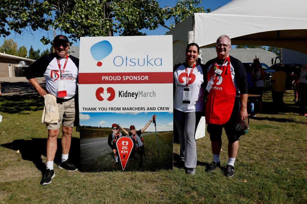 Kidney Foundation of Canada with Otsuka Sponsorship Sign